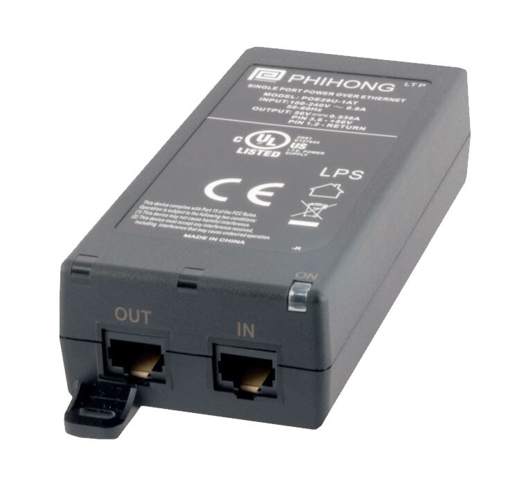 Universal Power Injector PoE+ Midspan Power Injector without AC Power Cord – RFIDplaza
