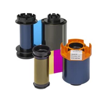 Evolis color ribbon (YMCKK) retransfer