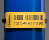 HID SlimFlex RFID tag UHF Higgs 3 Yellow with Hole 7mm