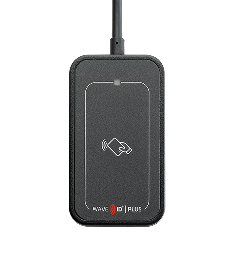 RDR-80032BKU WAVE ID Plus Mini Black w/iCLASS SE & Seos SDK USB Reader
